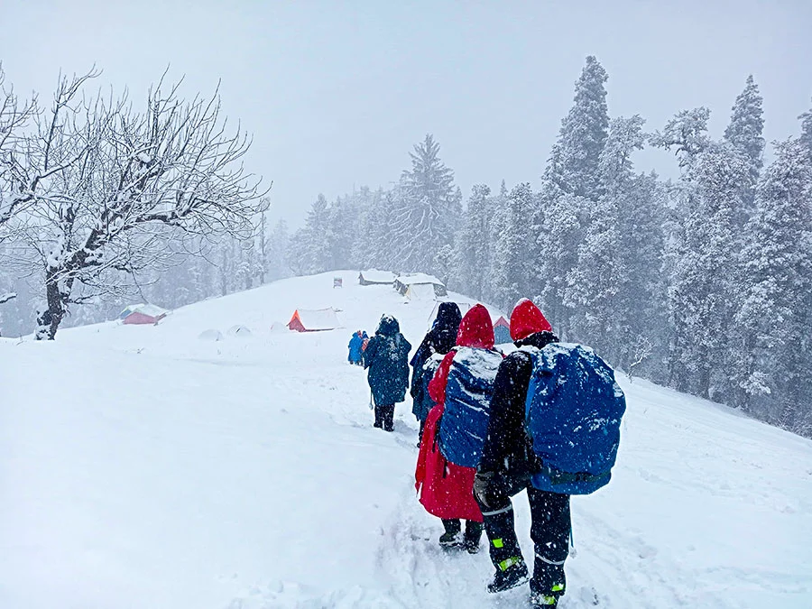 Kedarkantha Trek Snowfall